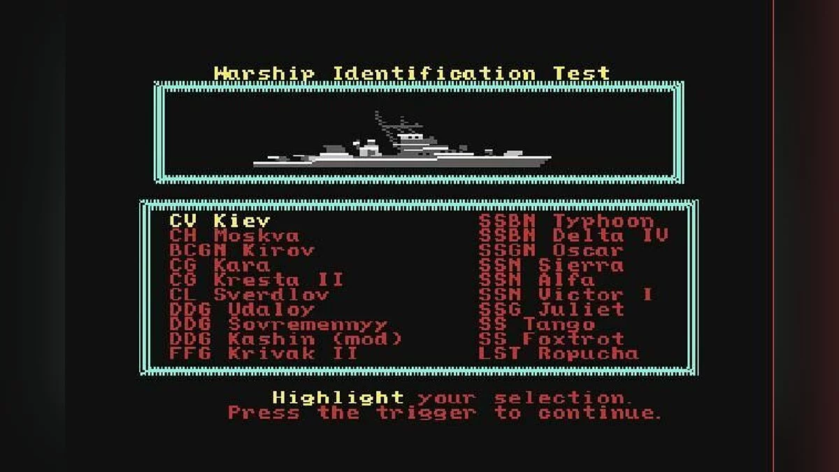 Скриншот из игры Red Storm Rising - 1