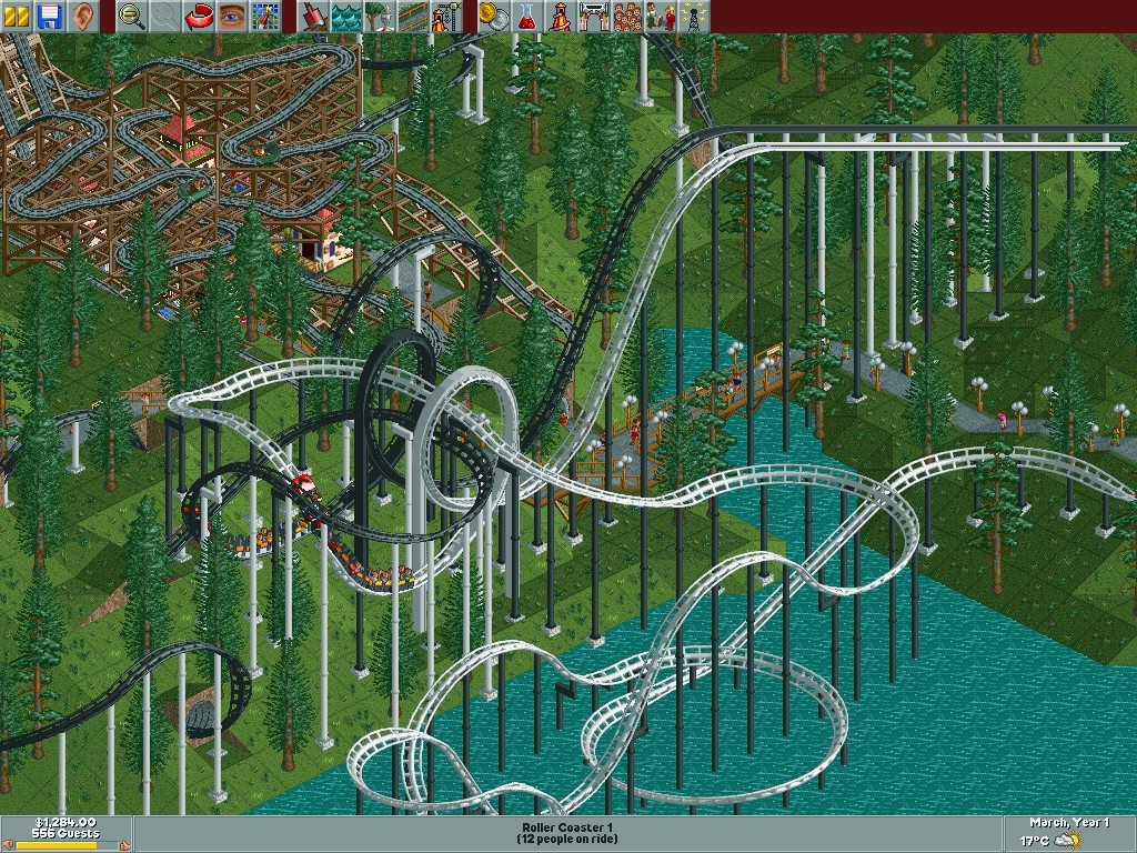 Скриншот из игры RollerCoaster Tycoon - 14