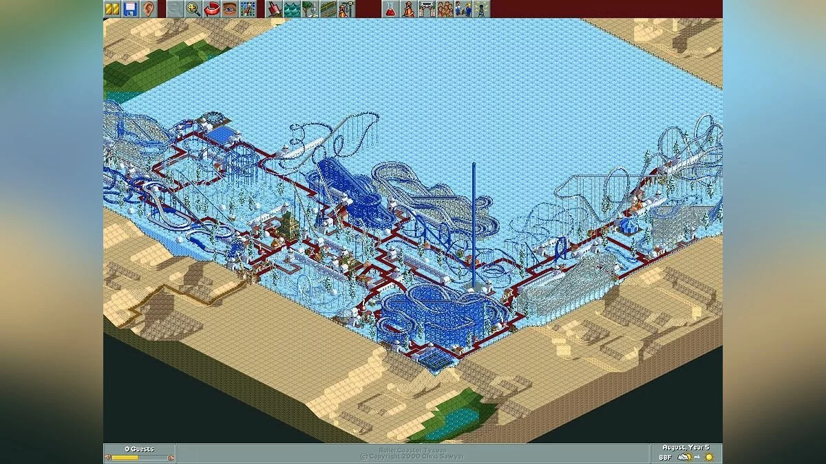 Скриншот из игры RollerCoaster Tycoon - 16