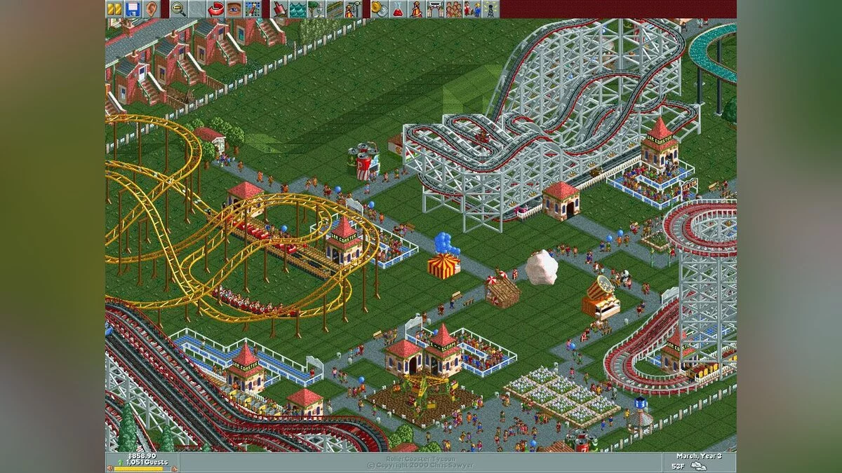 Скриншот из игры RollerCoaster Tycoon - 9