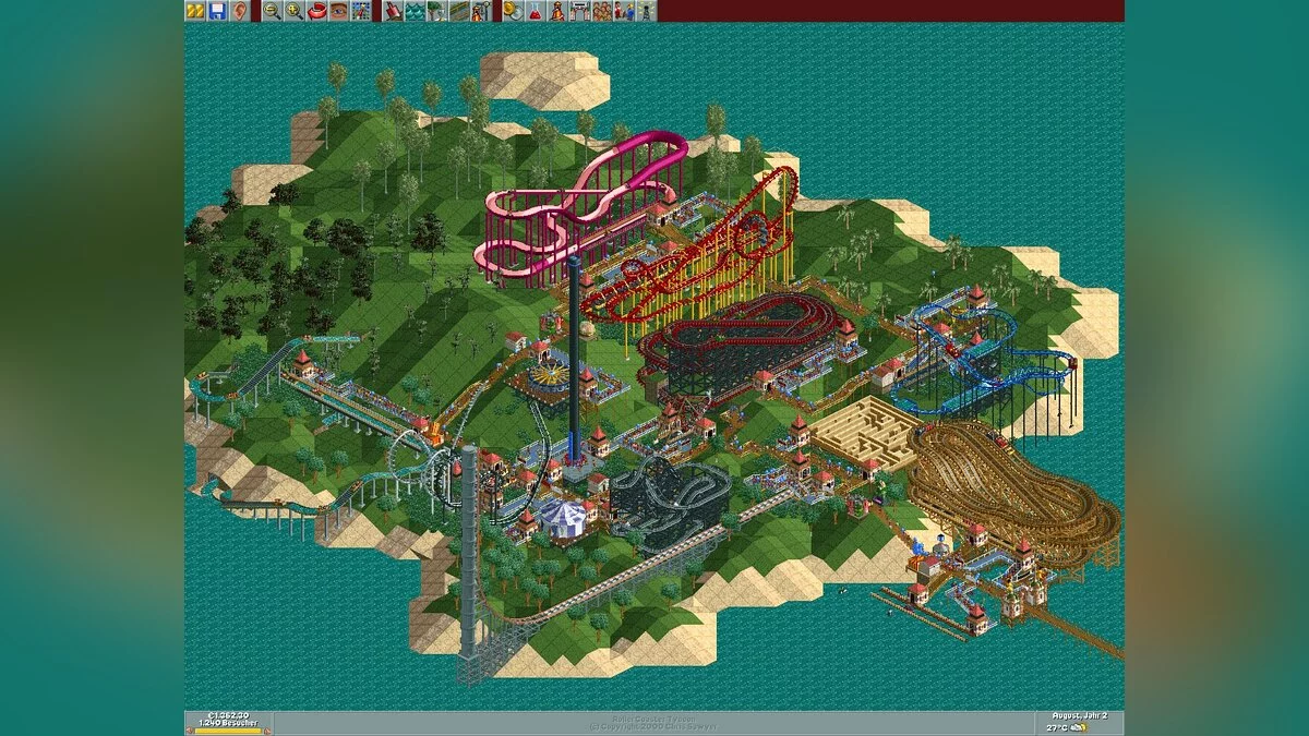 Скриншот из игры RollerCoaster Tycoon - 21