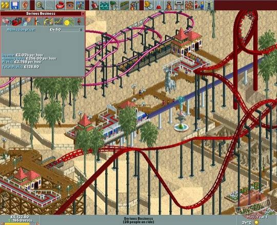 Скриншот из игры RollerCoaster Tycoon - 7