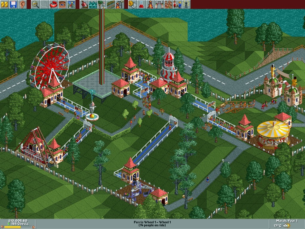 Скриншот из игры RollerCoaster Tycoon - 4
