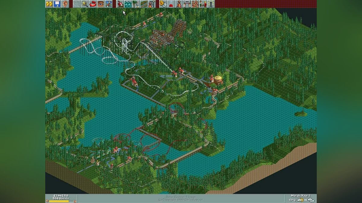 Скриншот из игры RollerCoaster Tycoon - 23