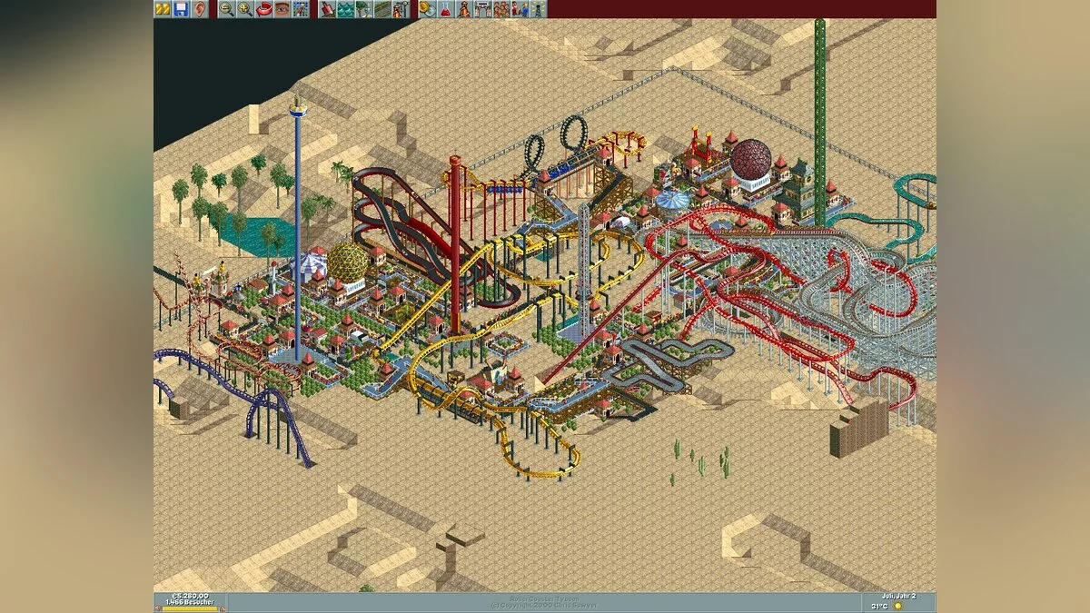Скриншот из игры RollerCoaster Tycoon - 6