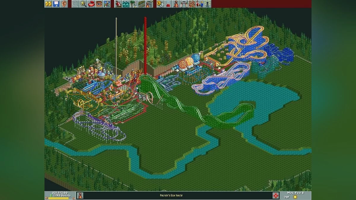 Скриншот из игры RollerCoaster Tycoon - 13