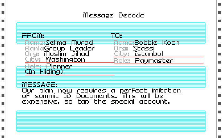 Скриншот из игры Sid Meier's Covert Action - 31