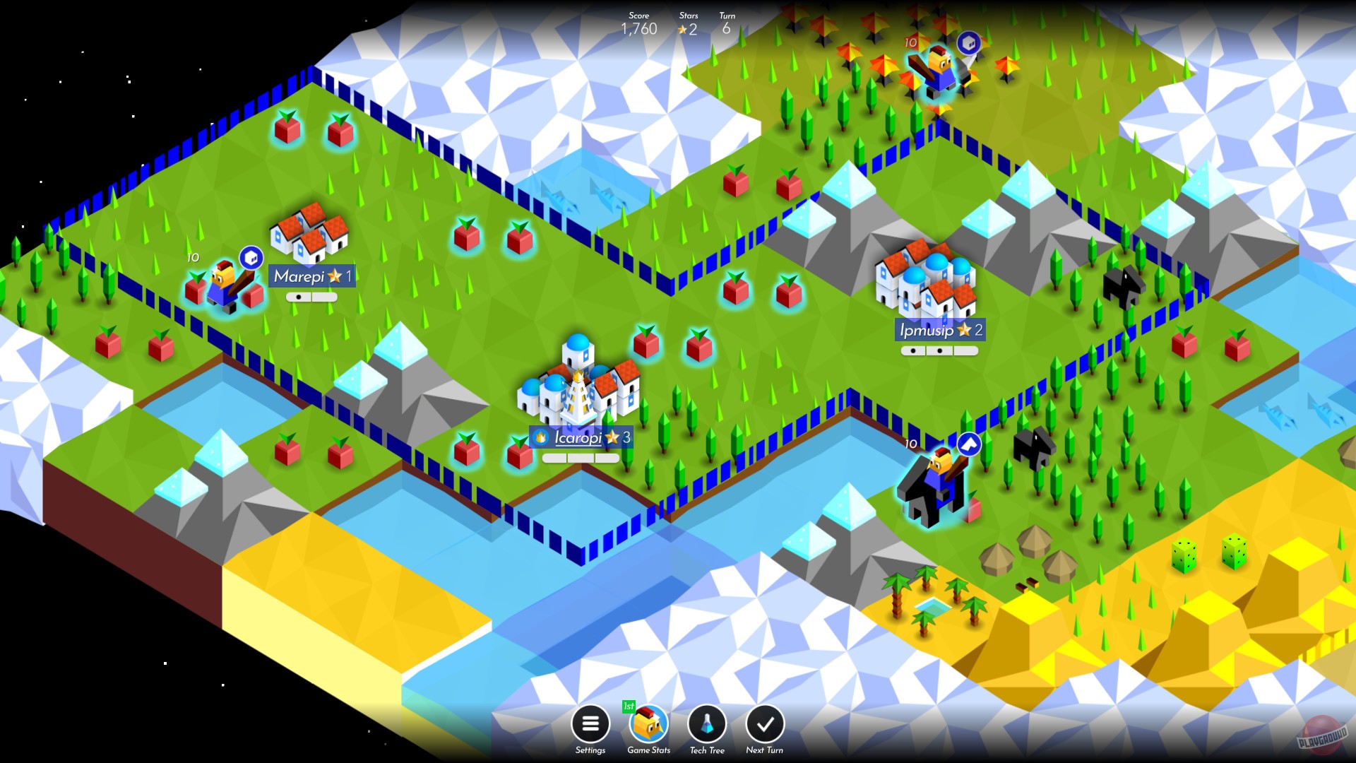 Скриншот из игры The Battle of Polytopia - 9