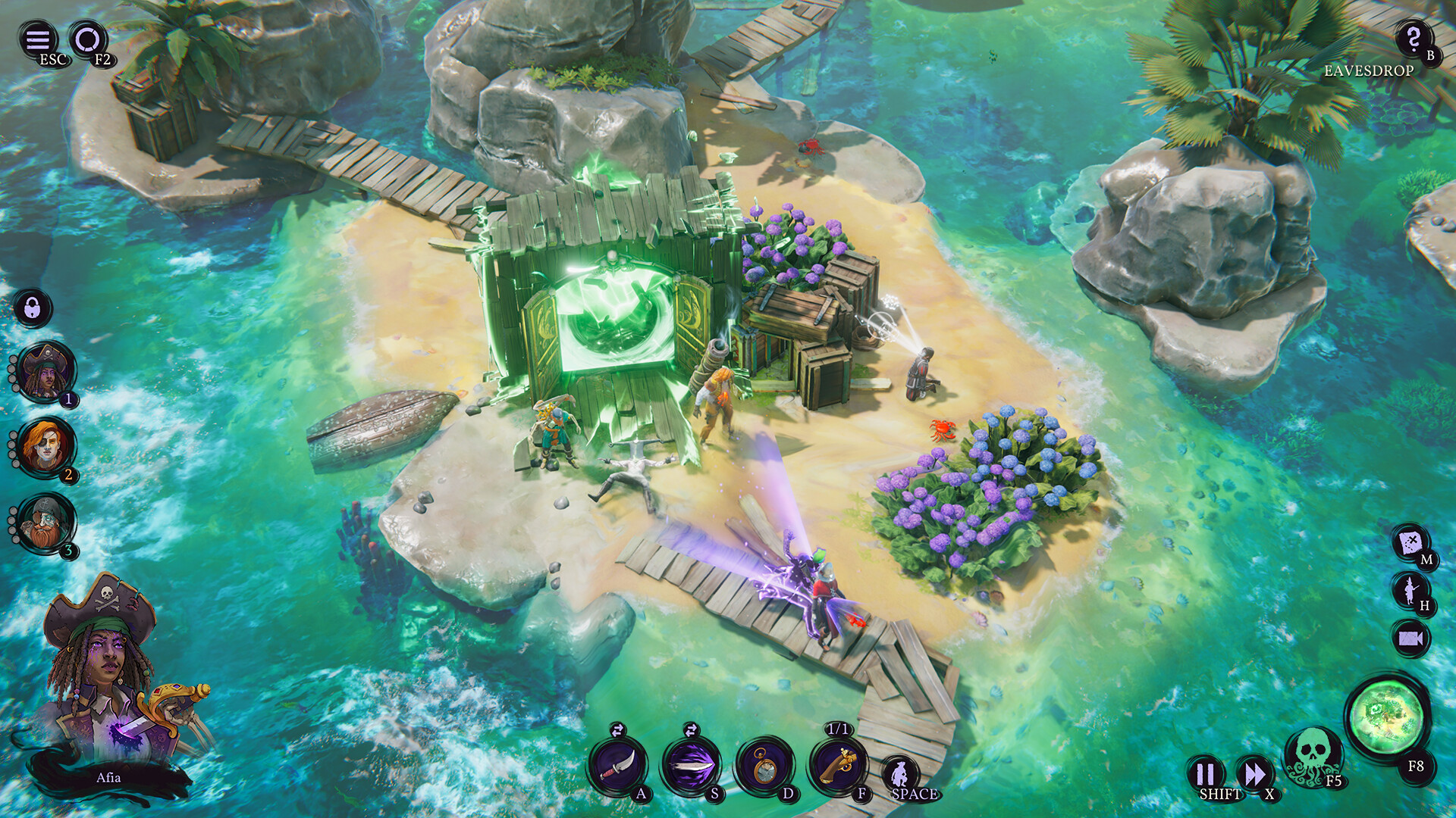 Скриншот из игры Shadow Gambit: The Cursed Crew - 1