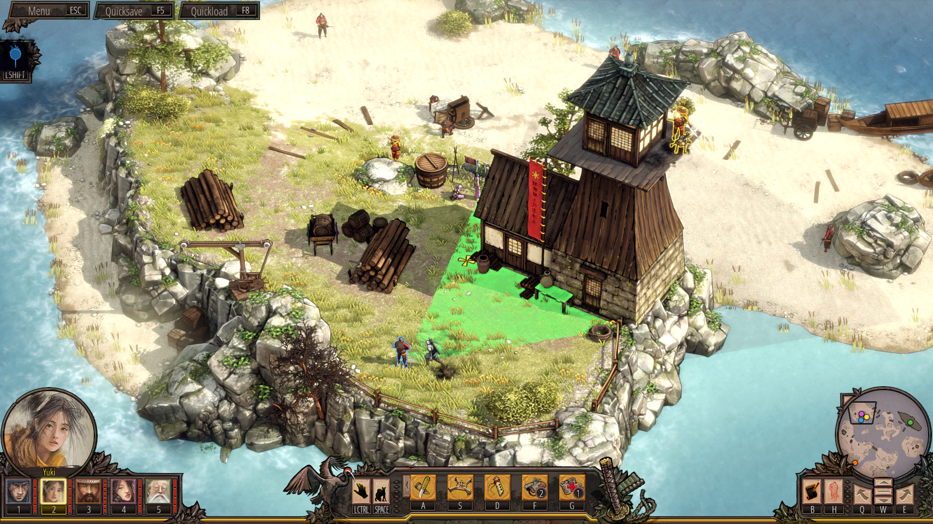 Скриншот из игры Shadow Tactics: Blades of the Shogun - Aiko's Choice - 14