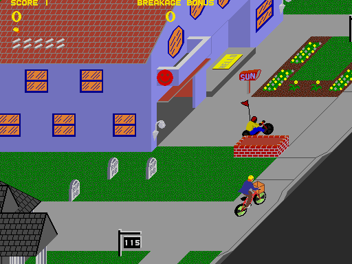 Скриншот из игры Paperboy - 5