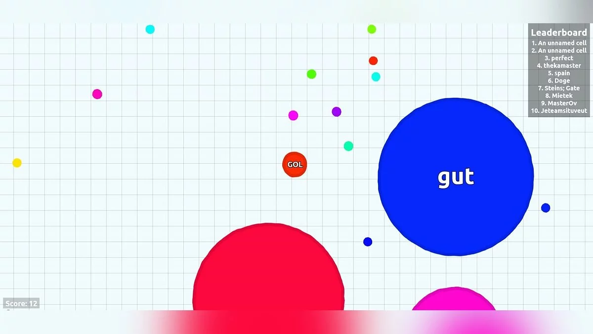 Скриншот из игры Agar.io - 1