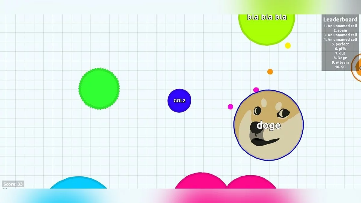 Скриншот из игры Agar.io - 12
