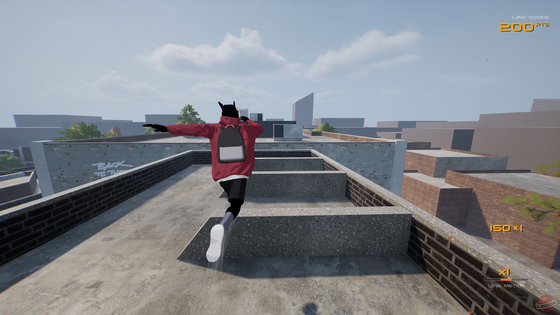 Скриншот из игры Rooftops & Alleys: The Parkour Game - 2