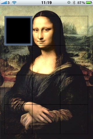 Скриншот из игры Mona Lisa Sliding Puzzle - 1