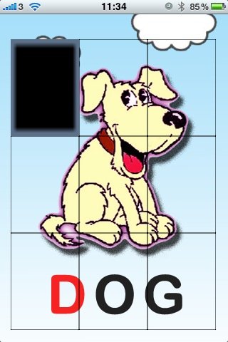 Скриншот из игры Word Sliding Puzzle - 1