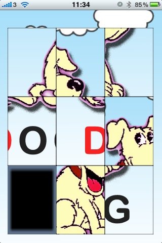 Скриншот из игры Word Sliding Puzzles - 1