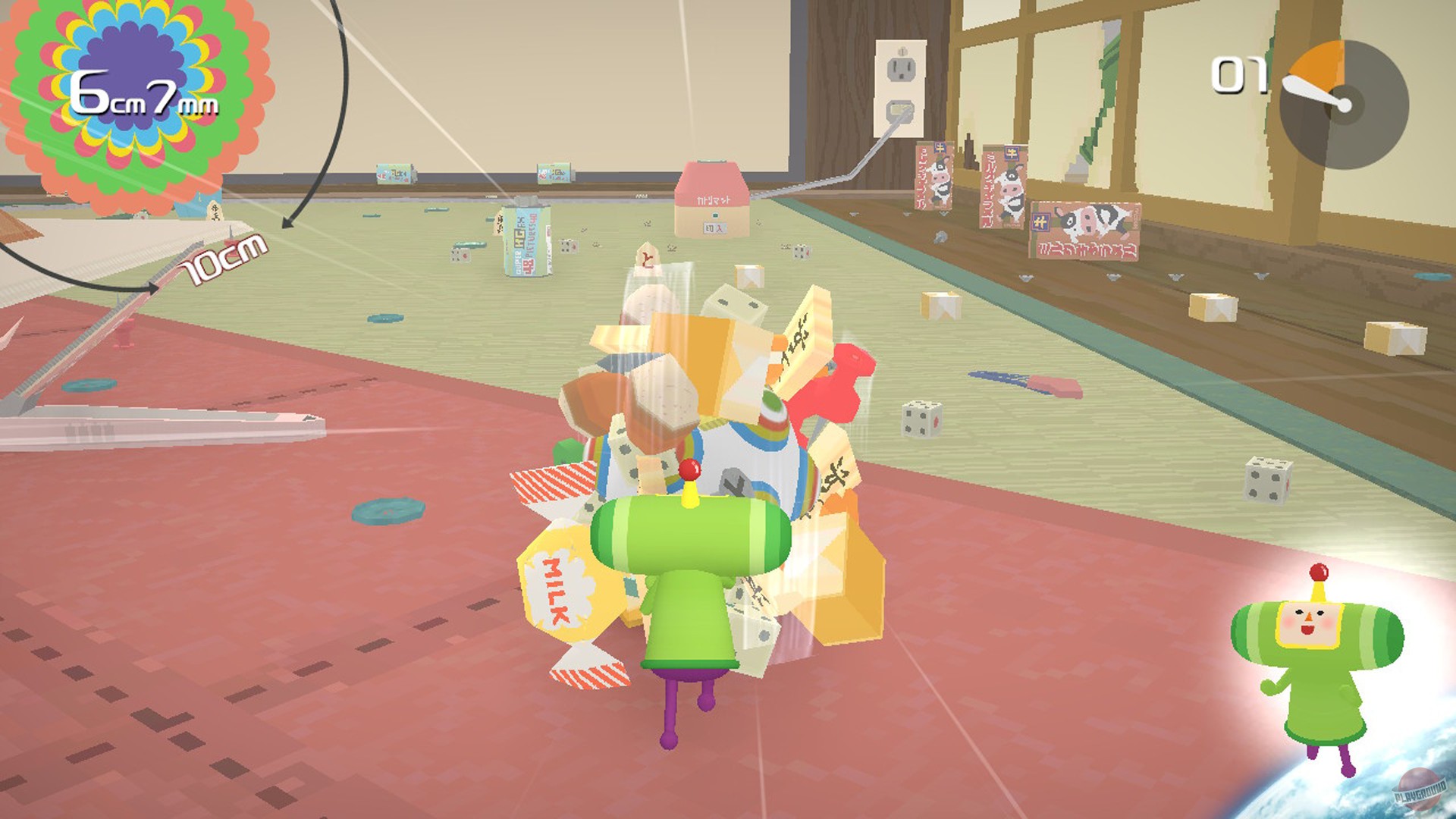 Скриншот из игры Katamari Damacy REROLL - 13