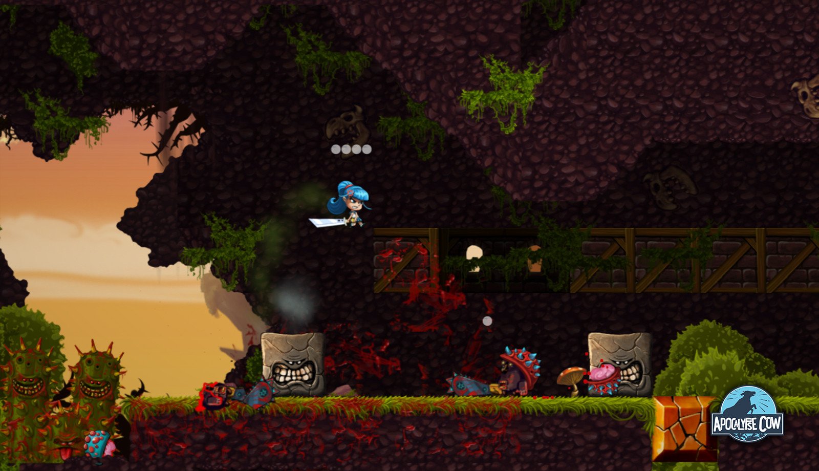 Скриншот из игры Apocalypse Cow - 1