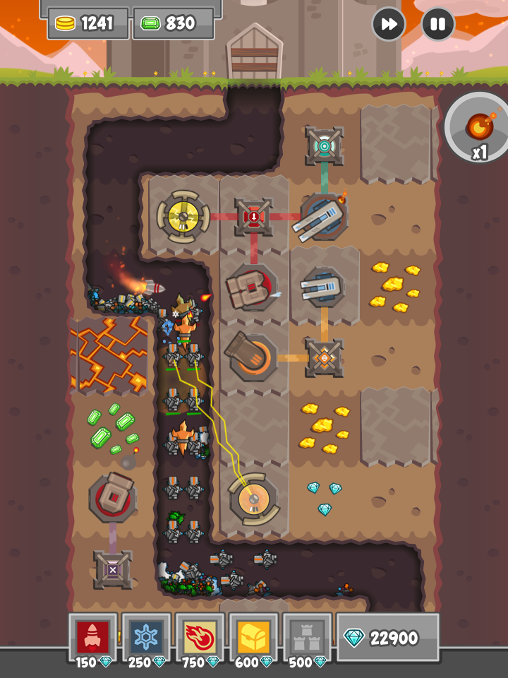 Скриншот из игры Digfender - 1