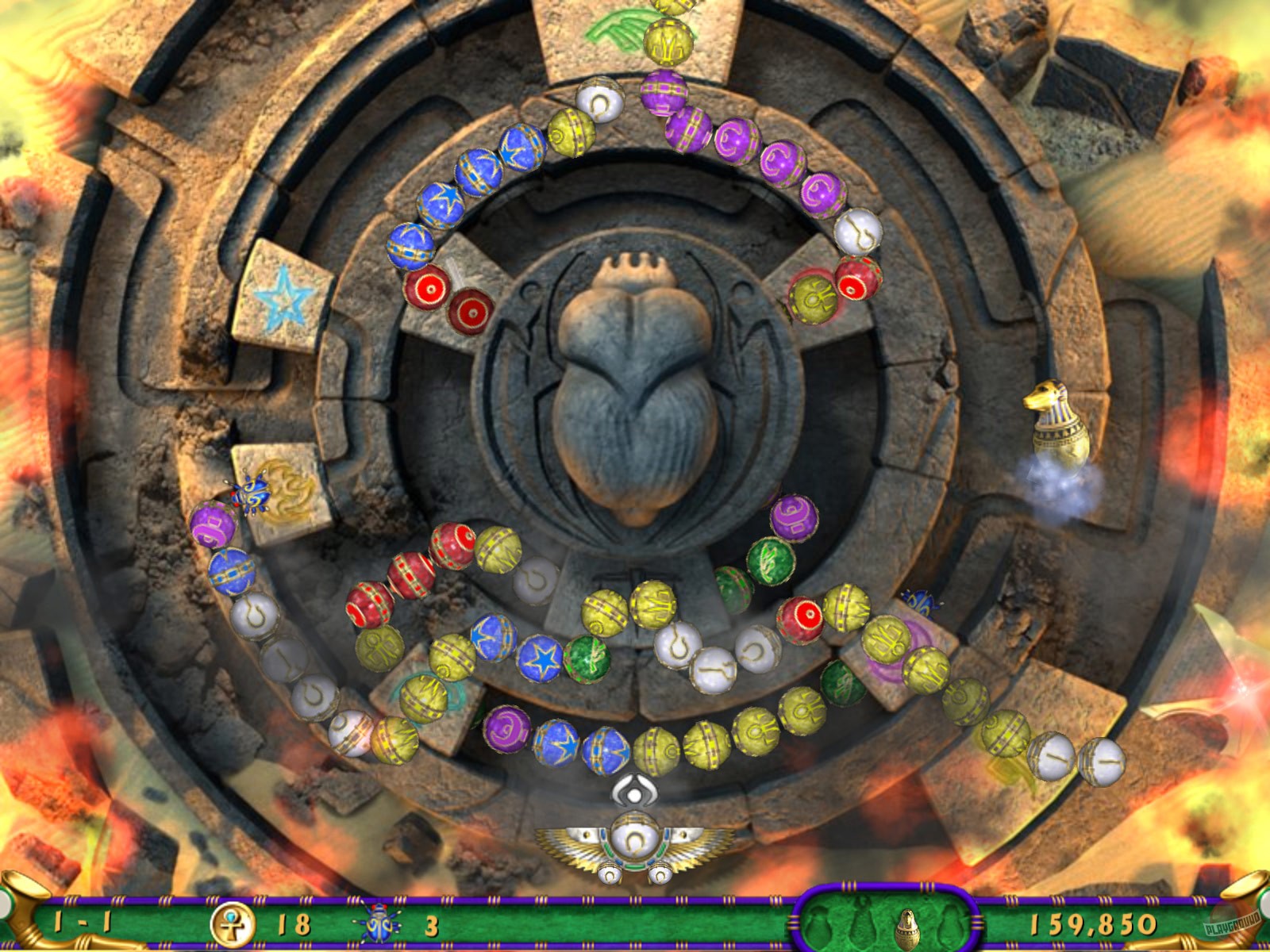 Скриншот из игры Luxor 3 - 31
