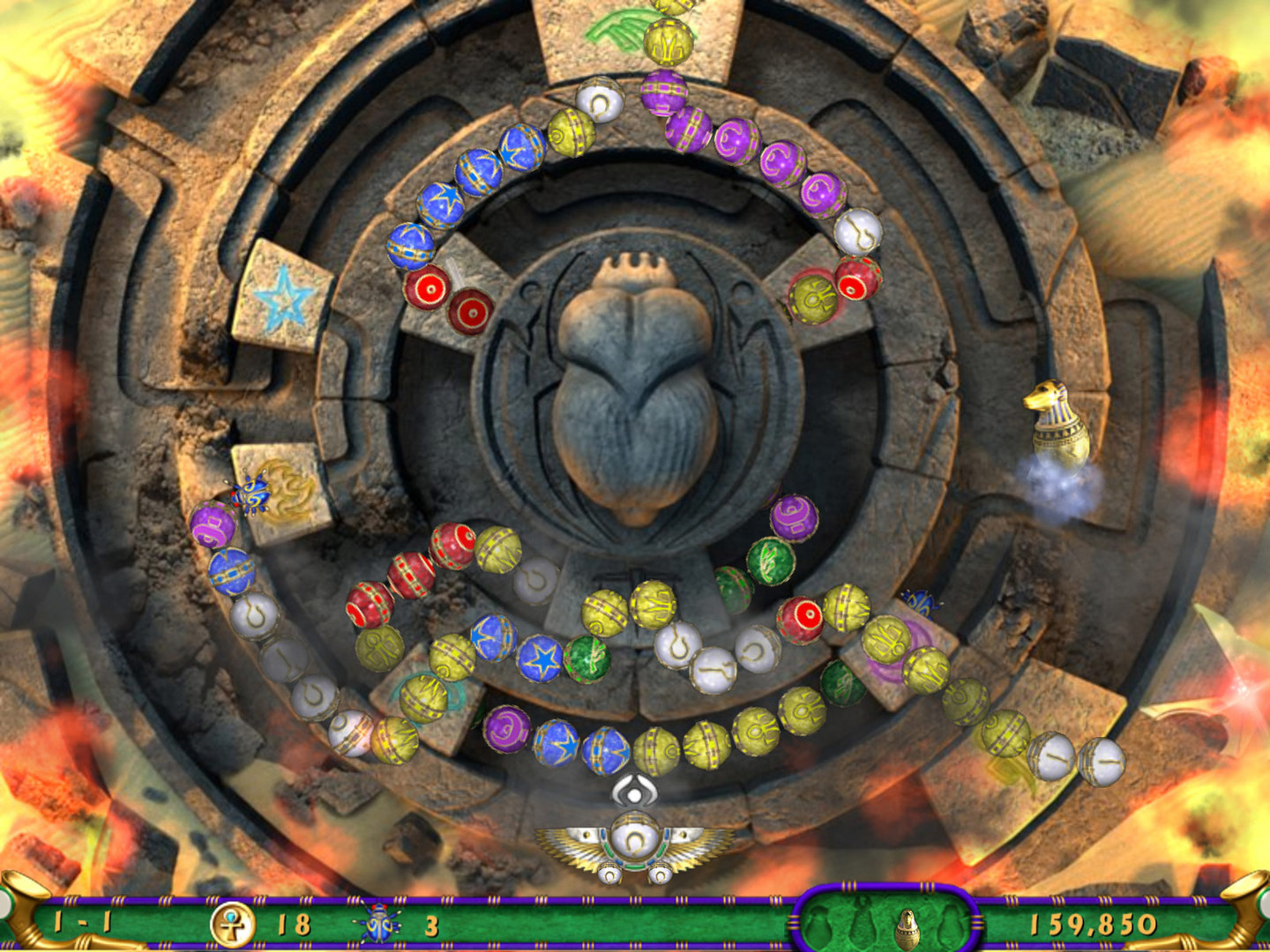 Скриншот из игры Luxor 3 - 52