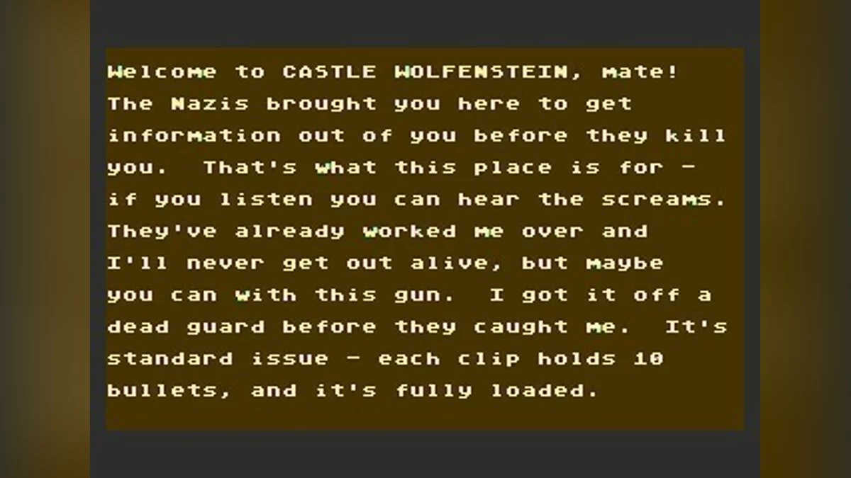 Скриншот из игры Castle Wolfenstein - 5