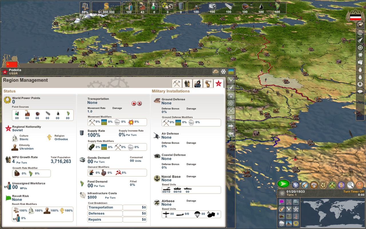 Скриншот из игры Making History 2: The War of the World - 88
