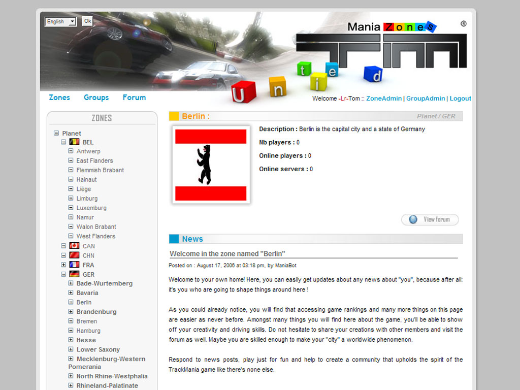 Скриншот из игры TrackMania United - 2