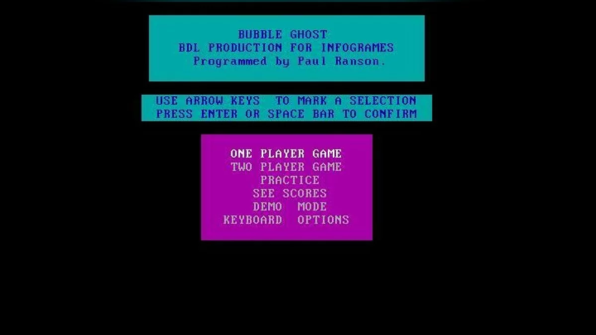 Скриншот из игры Bubble Ghost - 3