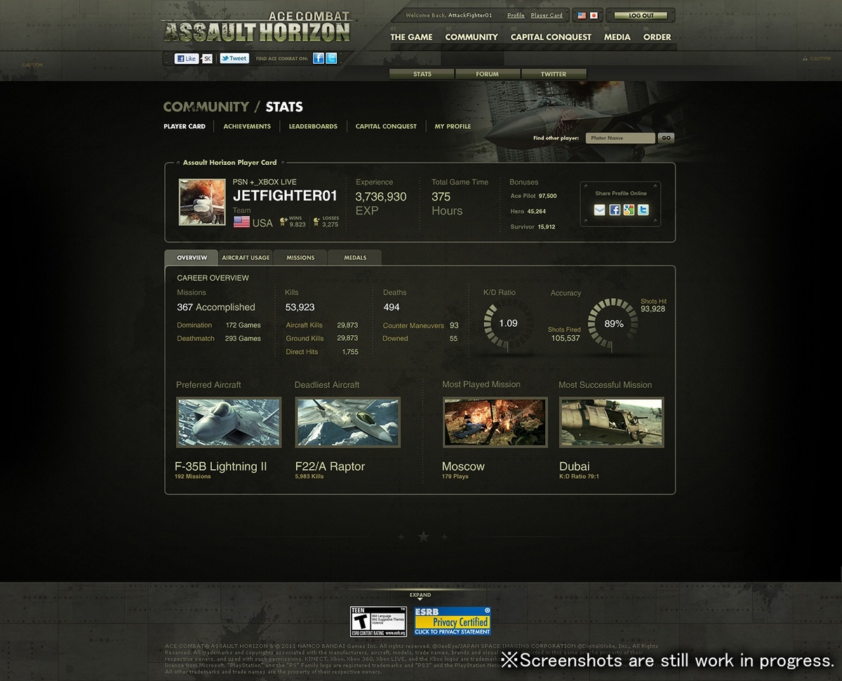 Скриншот из игры Ace Combat: Assault Horizon - 599