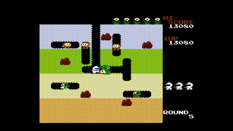 Скриншот из игры Dig Dug - 9