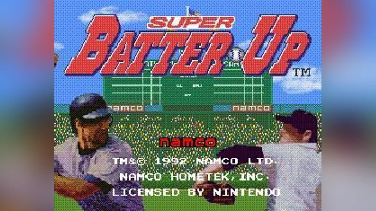 Скриншот из игры Super Batter Up - 2