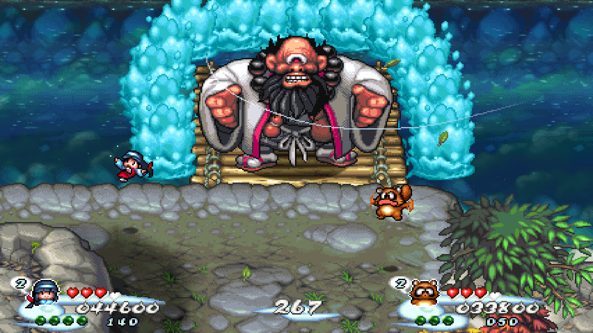 Скриншот из игры Pocky & Rocky Reshrined - 4