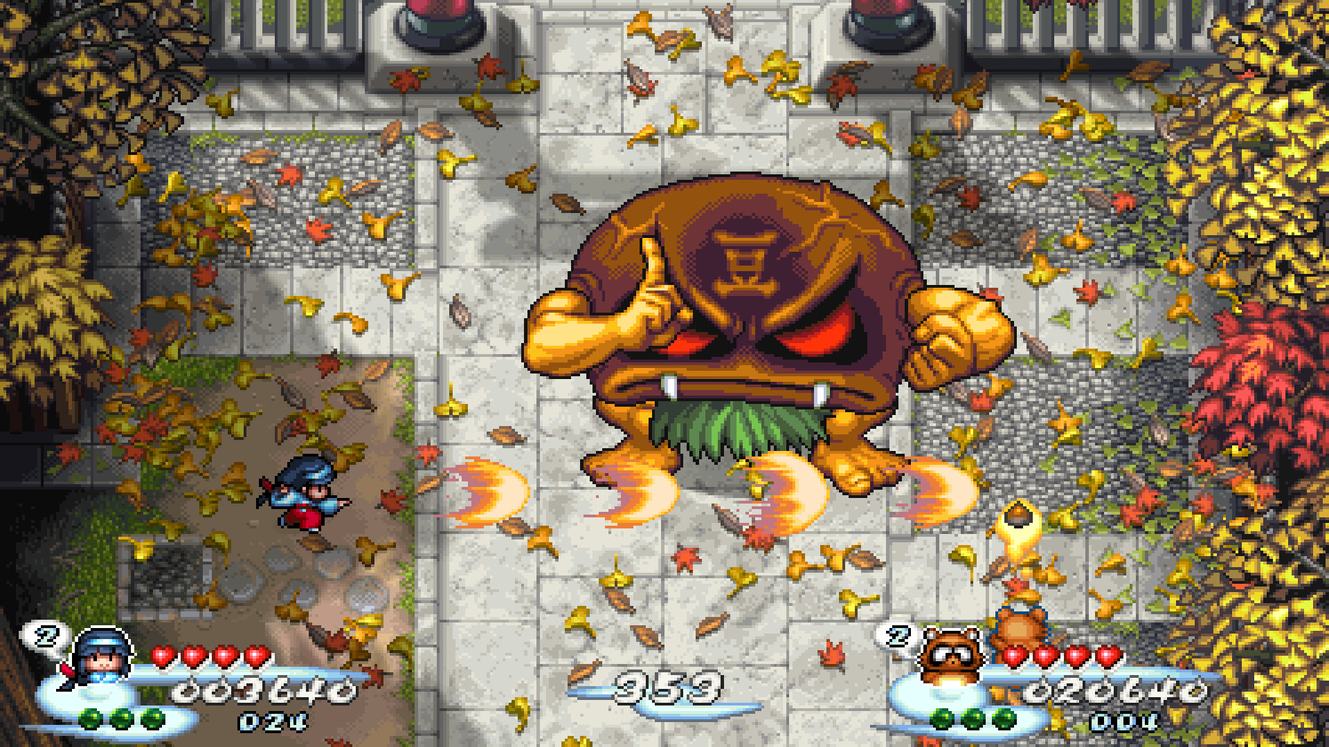 Скриншот из игры Pocky & Rocky Reshrined - 3