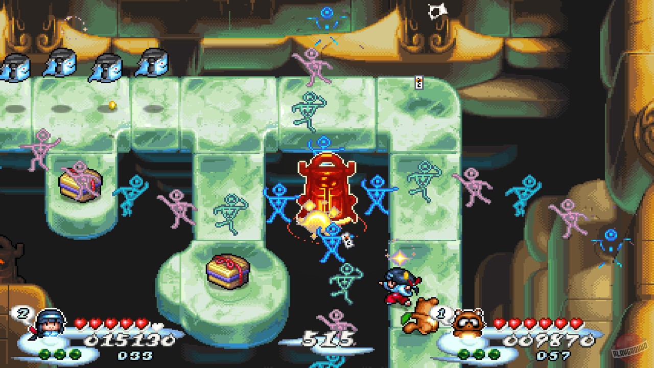 Скриншот из игры Pocky & Rocky Reshrined - 24