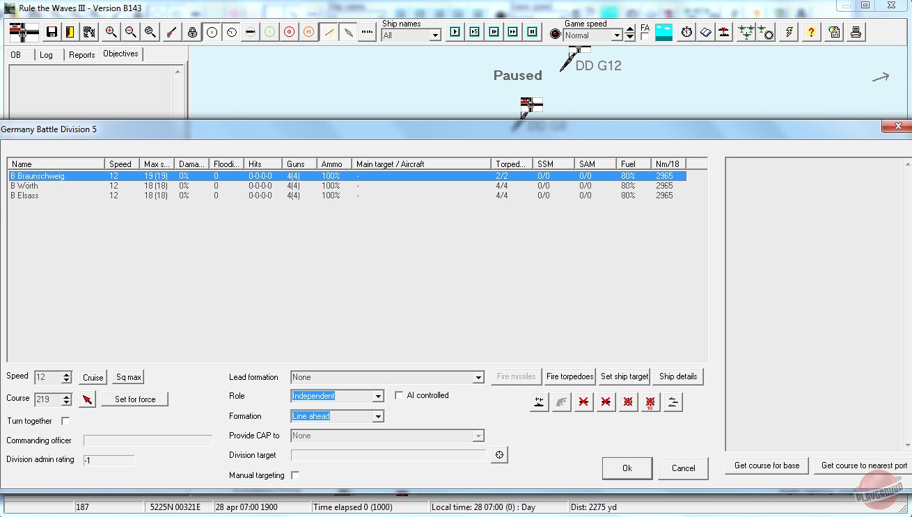 Скриншот из игры Rule the Waves 3 - 3