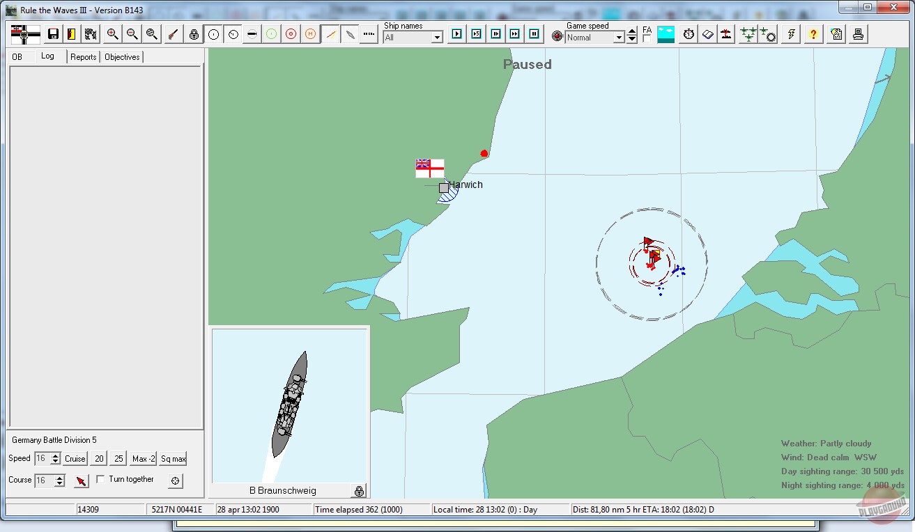 Скриншот из игры Rule the Waves 3 - 4