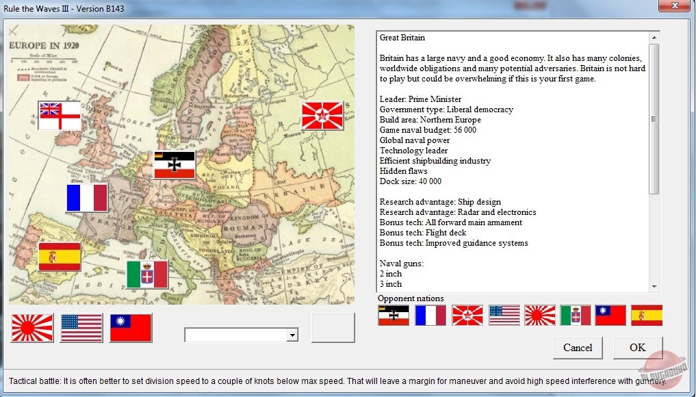 Скриншот из игры Rule the Waves 3 - 18