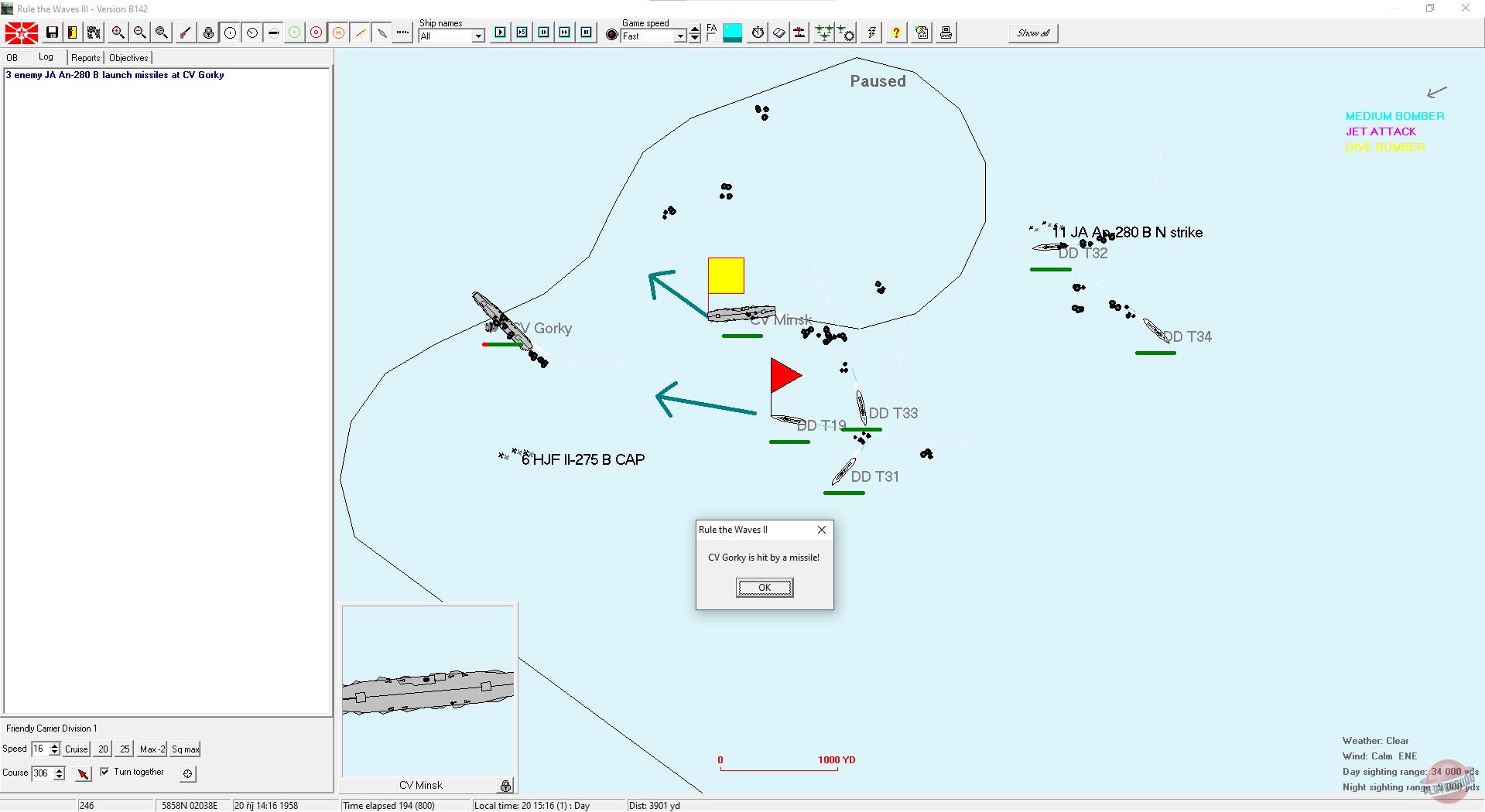 Скриншот из игры Rule the Waves 3 - 6