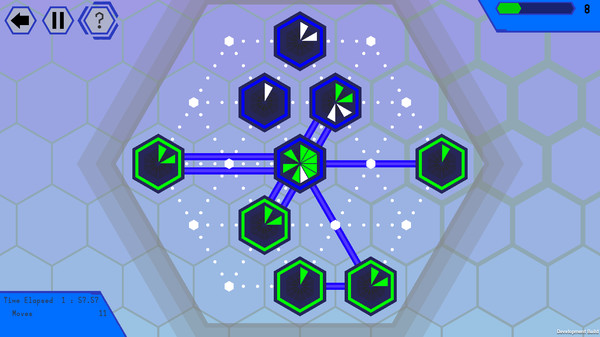 Скриншот из игры HexiHashi - 1