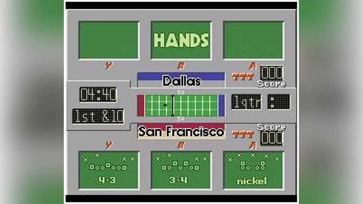 Скриншот из игры Emmitt Smith Football - 2