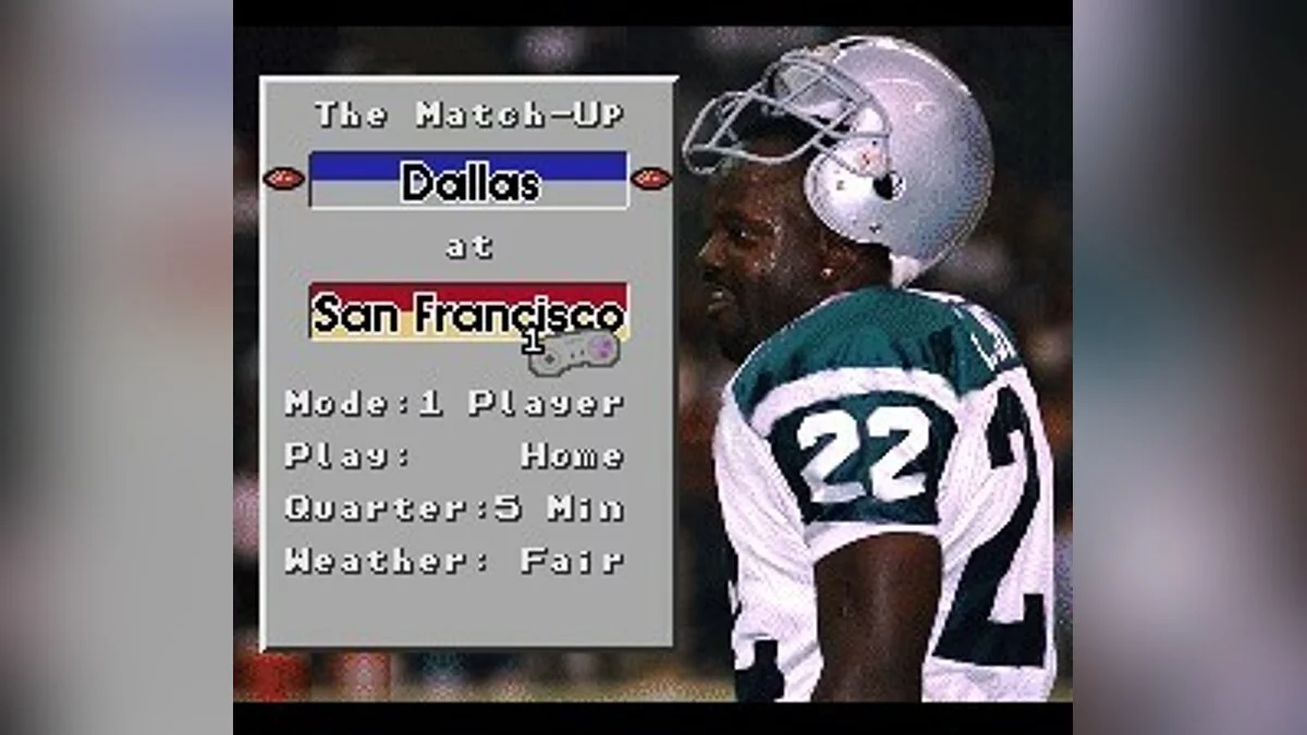 Скриншот из игры Emmitt Smith Football - 3