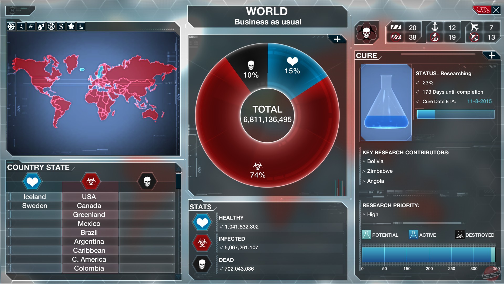 Скриншот из игры Plague Inc: Evolved - 28