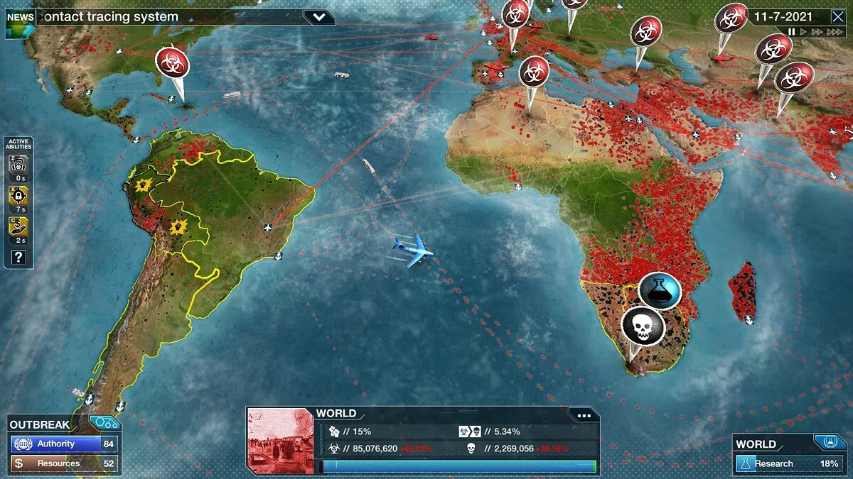 Скриншот из игры Plague Inc: The Cure - 2