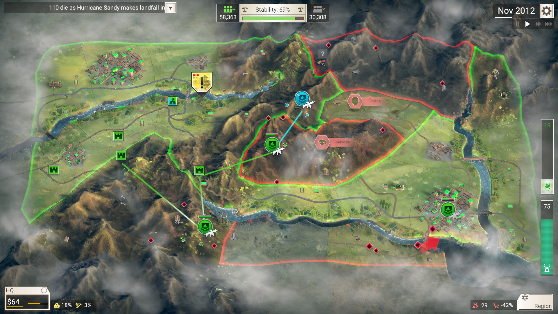 Скриншот из игры Rebel Inc: Escalation - 7