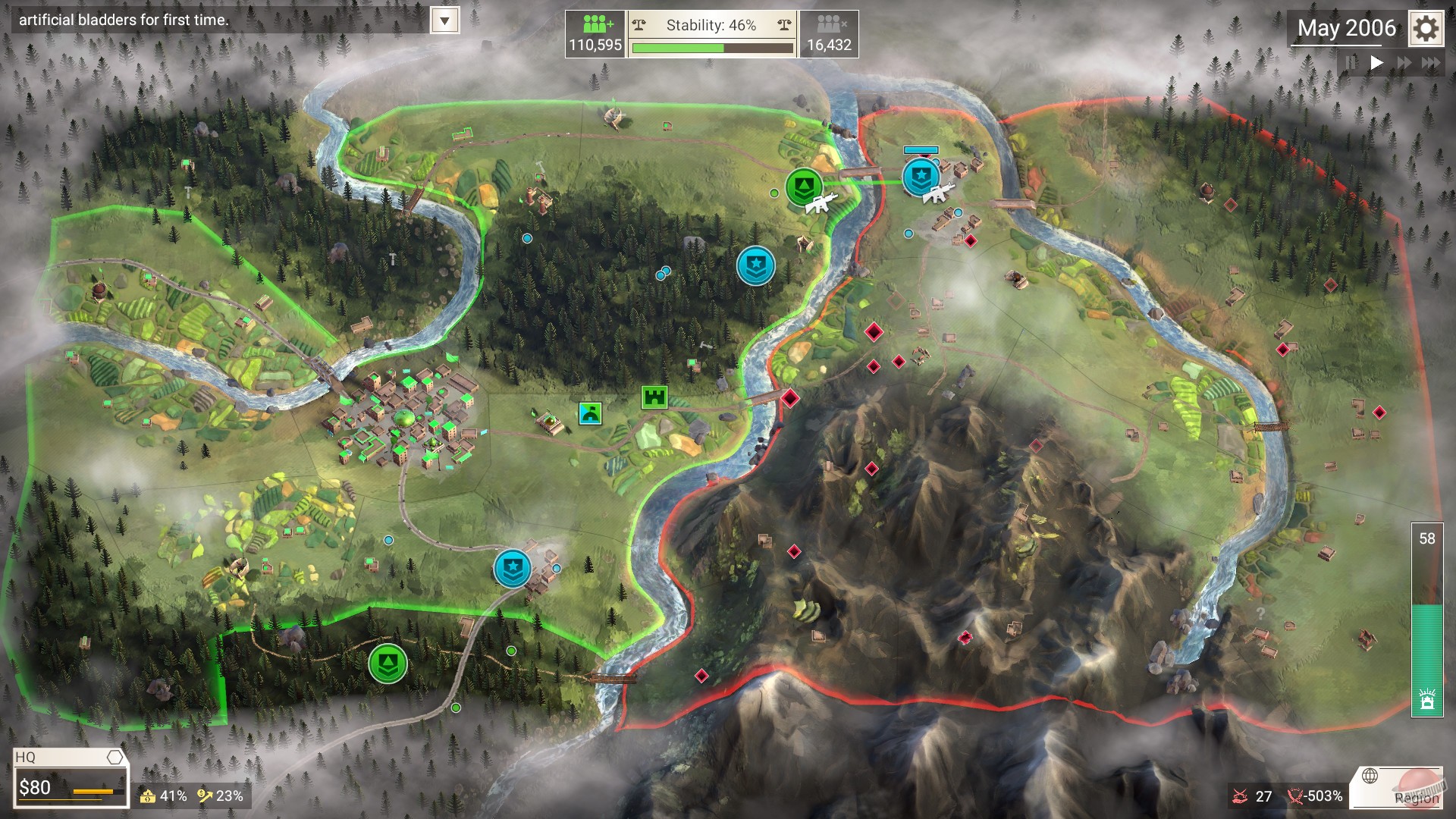 Скриншот из игры Rebel Inc. - 20