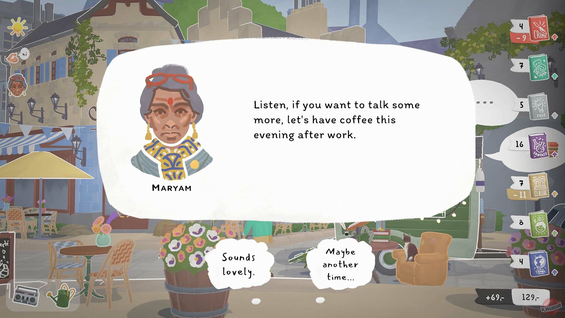 Скриншот из игры Tiny Bookshop - 13
