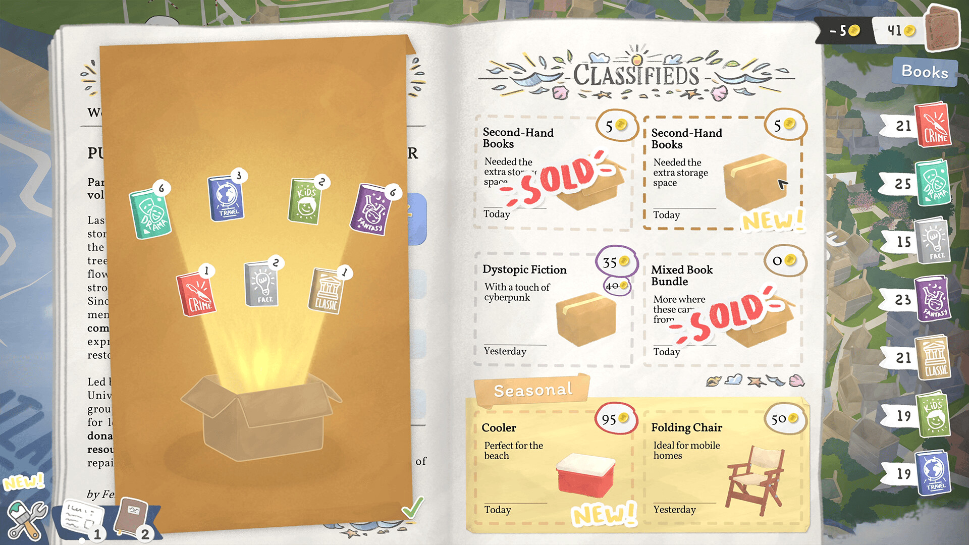 Скриншот из игры Tiny Bookshop - 8