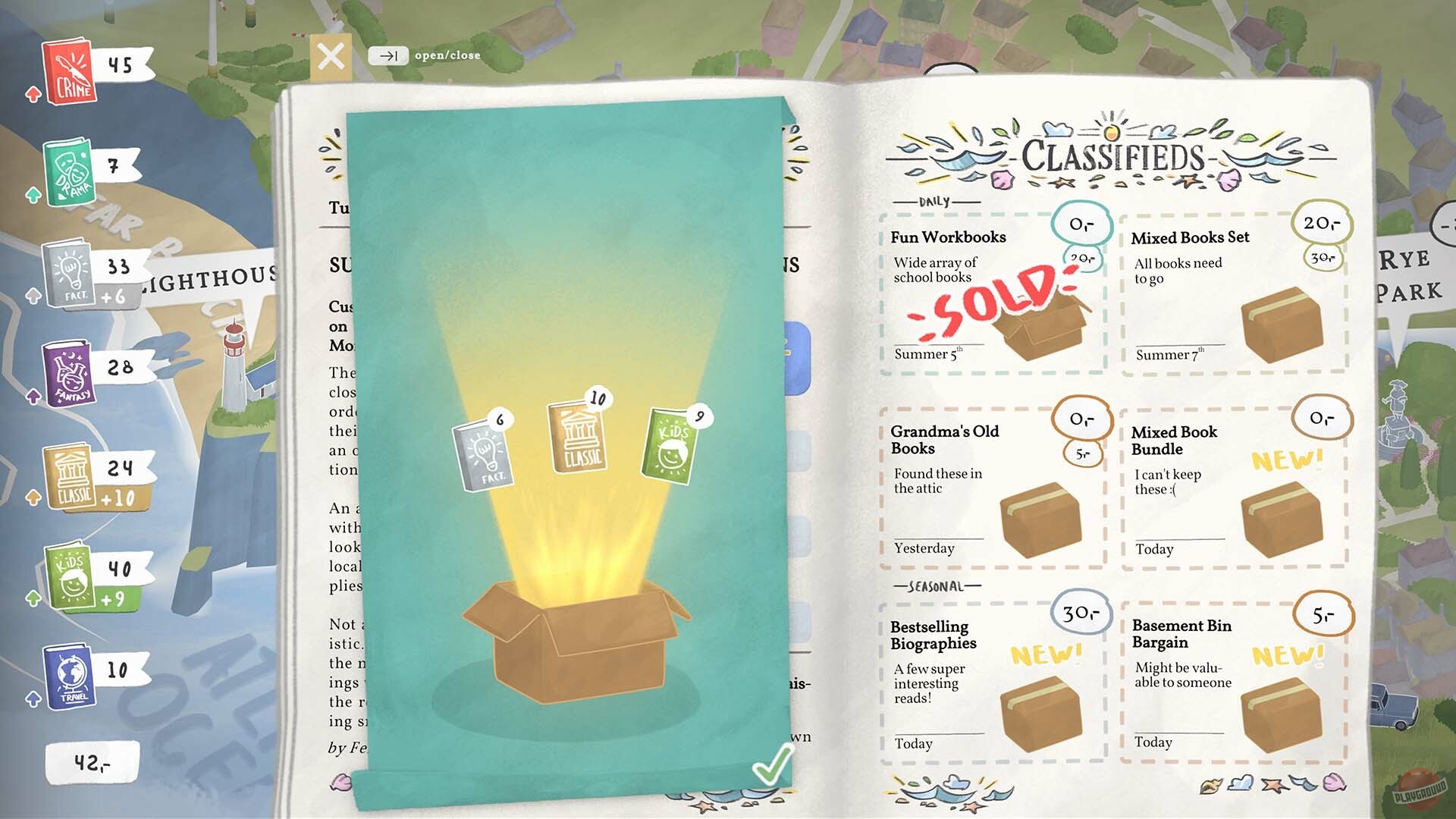 Скриншот из игры Tiny Bookshop - 7